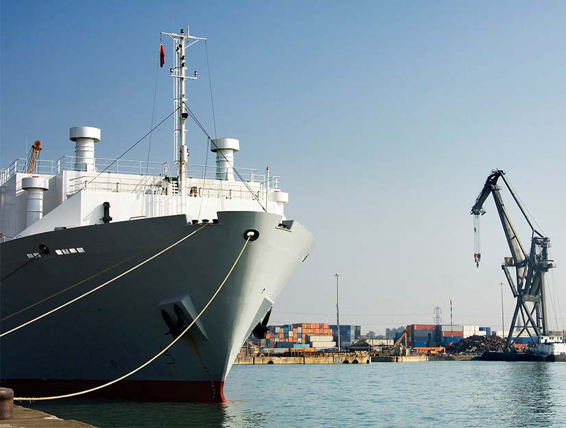 Ship Port In Southampton