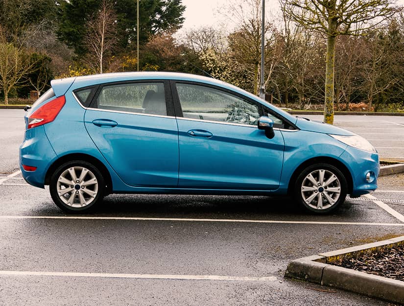 Blue Hatchback